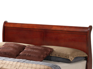 English Elm Traditional Full Storage Bed with Timeless Wood Finish, Built-In Drawers for Easy Bedding Organization and Durable Construction Cherry 18 L x 27 W x 13 H B078S00283