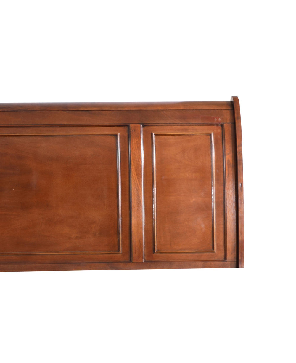 English Elm Traditional Traditional twin bed with classic wood finish, 57"H x 44"W x 87"D, durable particle board frame Cherry 8 L x 41 W x 37 H B078S00505