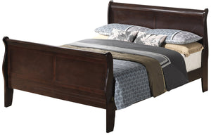 English Elm Louis Phillipe G3125A-Fb Full Sleigh Bed - Elegant Cappuccino Finish, Durable Design, Multiple Sizes Available B078S00314