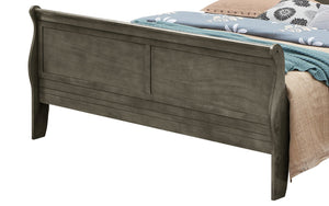 English Elm Traditional Full Storage Bed with Timeless Wood Finish, Built-In Drawers for Easy Bedding Organization and Durable Construction Gray 29 L x 80 W x 4 H B078S00293