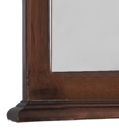English Elm Summit Cappuccino G5950-M Mirror with Real Wood Veneer, Carved Trim, Low-Distortion Glass, Dresser-Mountable B078118410