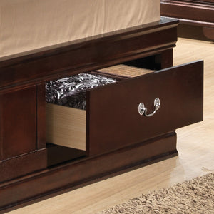 English Elm Louis Phillipe Full Storage Bed In Rich Cappuccino Finish – Elegant Design With Ample Organization Solutions B078S00318