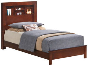 English Elm Transitional Cherry Twin Bed - Durable, Versatile Design For Cozy Bedrooms With Easy Assembly B078S00228-GIGA