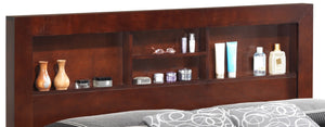 English Elm Elegant Cherry Transitional Queen Bed - Timeless Design, Sturdy Construction & Space-Saving Style B078S00227