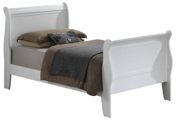 English Elm Charming Twin Bed - Timeless White Finish, Sturdy Design, Perfect For Any Bedroom Style & Comfort B078S00369