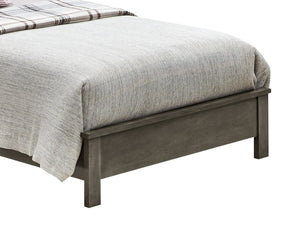 English Elm Stylish Gray Twin Bed - Versatile Design For Kids' Rooms, Guest Spaces, & Compact Living Areas B078S00240-GIGA