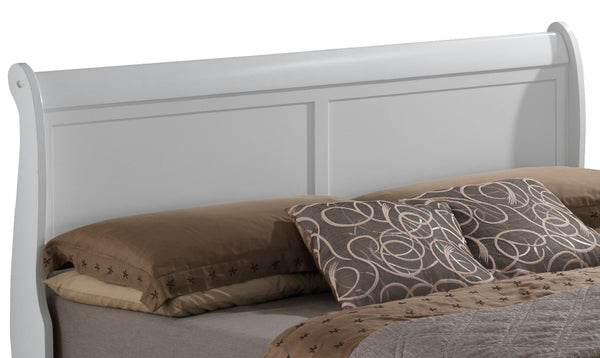 English Elm Elegant King-Sized Traditional Bed In Bright White - Timeless Design With Durable Support & Style B078S00367