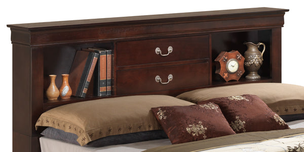 English Elm Louis Phillipe Full Storage Bed In Rich Cappuccino Finish – Elegant Design With Ample Organization Solutions B078S00318
