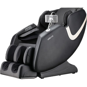 English Elm Bosscare Shiatsu Massage Recliner with Ai Voice Zero Gravity and Full Body Relief Black W730138141