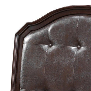 English Elm Charming Cappuccino Twin Bed Frame - Transitional Wood Design, Durable 57"H x 43"W x 82"D, Easy Assembly B078S00521