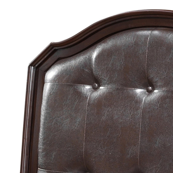 English Elm Charming Cappuccino Twin Bed Frame - Transitional Wood Design, Durable 57"H x 43"W x 82"D, Easy Assembly B078S00521