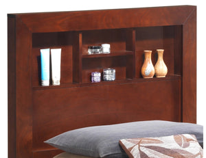 English Elm Transitional Cherry Twin Bed - Durable, Versatile Design For Cozy Bedrooms With Easy Assembly B078S00228-GIGA