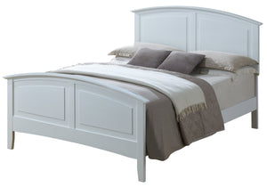English Elm Elegant White Full Bed - Sturdy Support, Modern Design, Easy Assembly, Perfect For Any Bedroom Décor B078S00423
