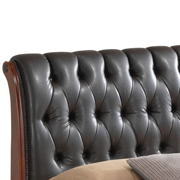 English Elm Elegant Oak Full Storage Bed With Timeless Design, Ample Storage, And Easy Assembly For Stylish Spaces B078S00493