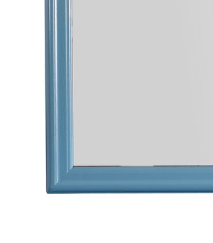 English Elm Louis Teal 38" Square Mirror by Louis Phillipe G3180-M — Teal Wood Veneer, Low-Distortion Glass, Durable Style B078118388