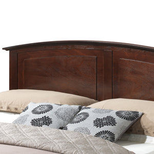 English Elm Hammond Queen Bed with Arch Top Panel, Modern Farmhouse Design, Real Wood Veneer, Foundation Needed Cappuccino 5 L x 86 W x 8 H B078S00417