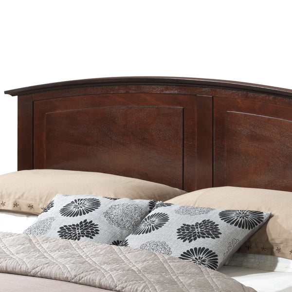 English Elm Hammond Queen Bed with Arch Top Panel, Modern Farmhouse Design, Real Wood Veneer, Foundation Needed Cappuccino 5 L x 86 W x 8 H B078S00417