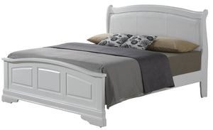 English Elm Elegant Traditional King Bed In Bright White Finish - Timeless Design For Stylish Master Suites B078S00375