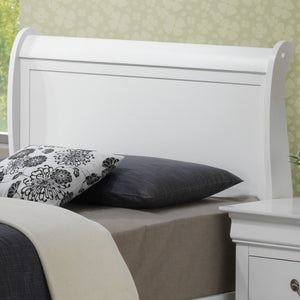 English Elm Classic Twin Storage Bed with Hidden Drawers in Elegant White – Durable Particleboard, Space-Saving Design B078S00381
