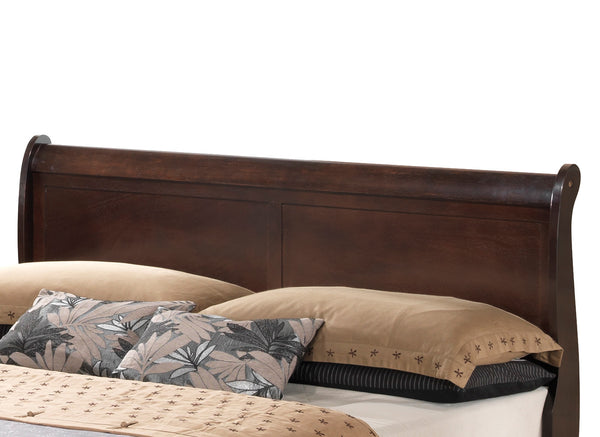 English Elm Louis Phillipe King Storage Bed In Rich Cappuccino Finish - Elegant Design & Ample Under-Bed Space B078S00327