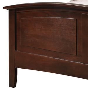 English Elm Hammond Queen Bed with Arch Top Panel, Modern Farmhouse Design, Real Wood Veneer, Foundation Needed Cappuccino 5 L x 86 W x 8 H B078S00417