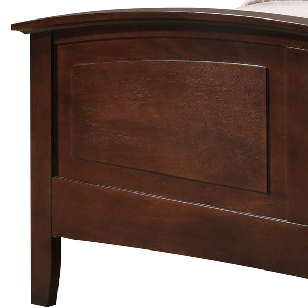 English Elm Hammond Queen Bed with Arch Top Panel, Modern Farmhouse Design, Real Wood Veneer, Foundation Needed Cappuccino 5 L x 86 W x 8 H B078S00417