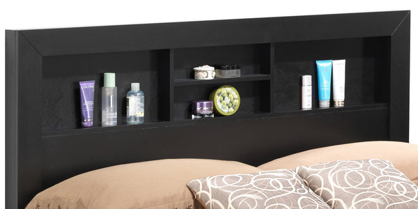 English Elm Elegant Black Full Bed - Timeless Style Meets Sturdy Support For Modern & Classic Interiors B078S00249