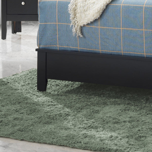 English Elm Stylish Queen Bed In Sleek Black Finish - Transitional Design For Modern Elegance & Durability B078S00154-GIGA