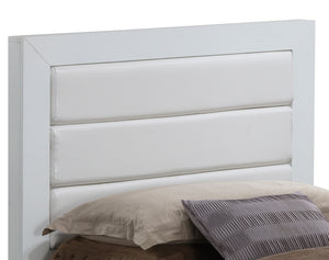 English Elm Contemporary Full Storage Bed with Built-In Drawers and Sturdy Particle Board Frame for Durability and Modern Style White 77 L x 6 W x 3 H B078S00264