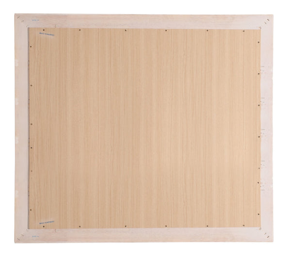 English Elm Elegant Pearl Wall Mirror Off White 33x43" Sleek Contemporary Particle Board Finish Brightens Rooms B078118427