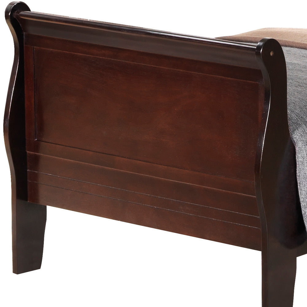 English Elm Louis Phillipe G3125A-Tb Twin Sleigh Bed In Cappuccino - Elegant Design For Timeless Comfort B078S00317