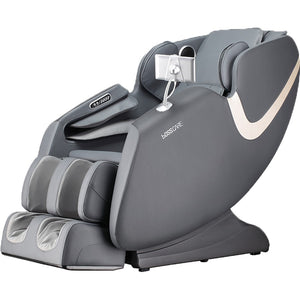 English Elm Bosscare Shiatsu Massage Recliner with Ai Voice Zero Gravity and Full Body Relief Gray W730138147