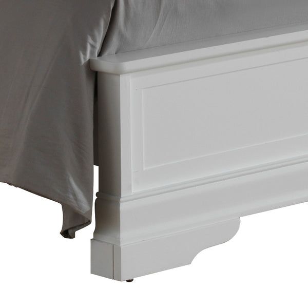 English Elm Timeless White Twin Bed Frame – Classic Durable Particle Board Design, Easy Assembly, Stable Support B078S00385