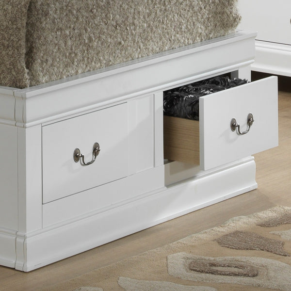 English Elm Elegant White Twin Storage Bed With Under-Bed Organization For Kids’ Rooms & Compact Living Spaces B078S00373