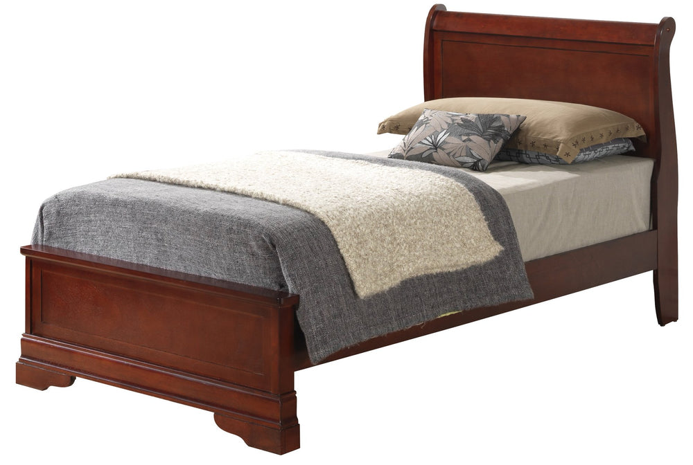 English Elm Charming Traditional Twin Bed In Rich Cherry Finish - Elegant Design For Cozy Bedrooms & Easy Assembly B078S00288