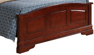 English Elm Classic Cherry Queen Bed with Rich Finish, Durable Particle Board, 48"H x 65"W x 89"D, Timeless Style B078S00279