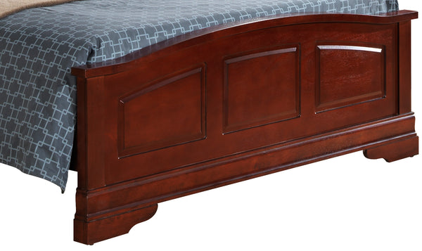 English Elm Classic Cherry Queen Bed with Rich Finish, Durable Particle Board, 48"H x 65"W x 89"D, Timeless Style B078S00279