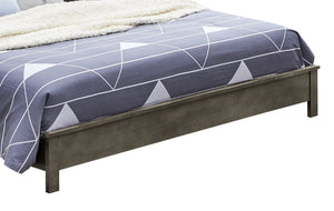 English Elm Transitional King-Sized Bed In Soft Gray - Timeless Design, Durable Construction, Easy Assembly! B078S00242-GIGA