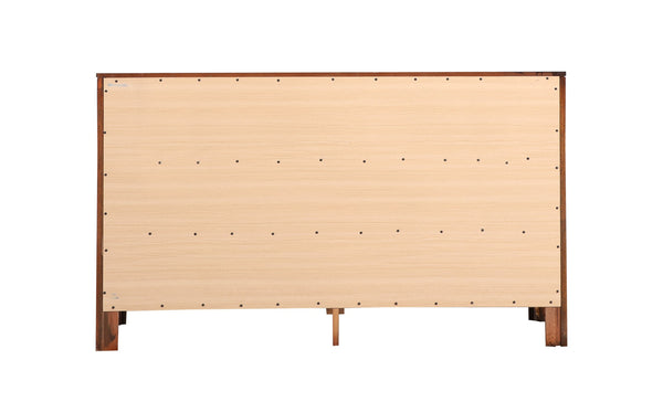 English Elm Burlington Elegant Five-Drawer Chest with Dovetail Drawers and Nickel Hardware, Durable Wood Veneer Storage Cherry 19 L x 60 W x 37 H B078118335