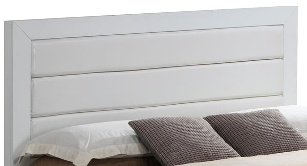 English Elm Stylish White Transitional Bedroom Bed - Chic Design With Durable Frame For Modern & Classic Décor B078S00263-GIGA