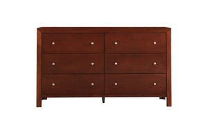 English Elm Burlington Elegant Five-Drawer Chest with Dovetail Drawers and Nickel Hardware, Durable Wood Veneer Storage Cherry 19 L x 60 W x 37 H B078118335