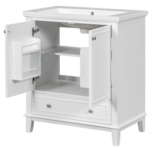English Elm 30" Bathroom Vanity With Sink Combo – Modern Design, Ample Storage, Durable Materials & Easy Assembly SY999606AAK-6