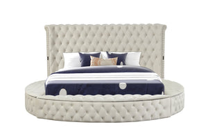 English Elm Hazel Glamorous 5Pc Queen Vanity Bedroom Set With Usb Ports, Velvet Upholstery & Ample Storage B009S02077