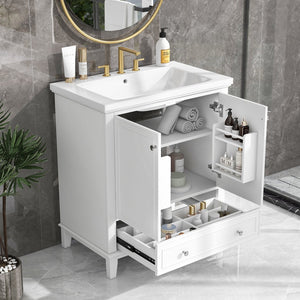 English Elm 30" Bathroom Vanity With Sink Combo – Modern Design, Ample Storage, Durable Materials & Easy Assembly SY999606AAK-6