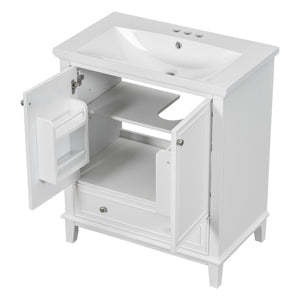 English Elm 30" Bathroom Vanity With Sink Combo – Modern Design, Ample Storage, Durable Materials & Easy Assembly SY999606AAK-6