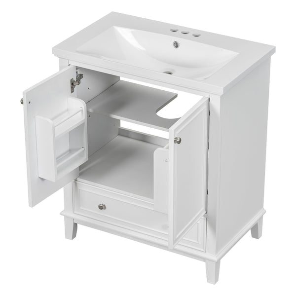 English Elm 30" Bathroom Vanity With Sink Combo – Modern Design, Ample Storage, Durable Materials & Easy Assembly SY999606AAK-6