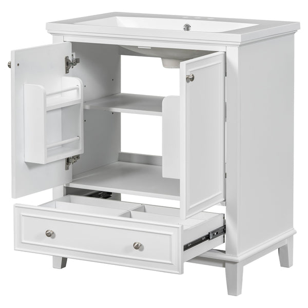 English Elm 30" Bathroom Vanity With Sink Combo – Modern Design, Ample Storage, Durable Materials & Easy Assembly SY999606AAK-6