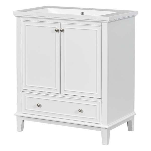 English Elm 30" Bathroom Vanity With Sink Combo – Modern Design, Ample Storage, Durable Materials & Easy Assembly SY999606AAK-6