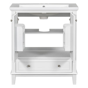 English Elm 30" Bathroom Vanity With Sink Combo – Modern Design, Ample Storage, Durable Materials & Easy Assembly SY999606AAK-6