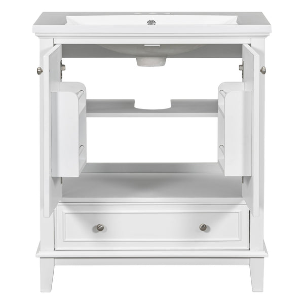 English Elm 30" Bathroom Vanity With Sink Combo – Modern Design, Ample Storage, Durable Materials & Easy Assembly SY999606AAK-6